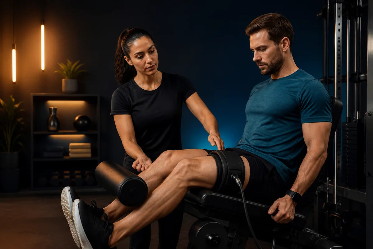 Supervised low-load leg exercise using a professional blood-flow restriction cuff