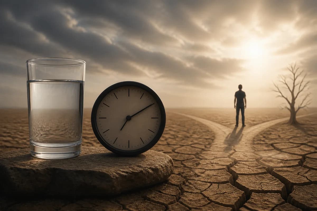 Editorial illustration explaining dry fasting use, evidence and safety