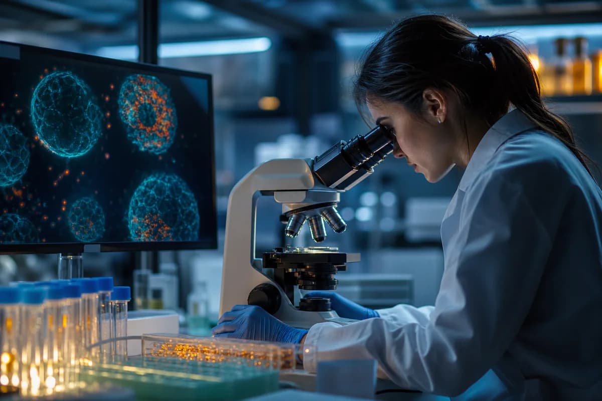 Regenerative medicine specialist reviewing an approved stem cell treatment pathway and clinical trial registry