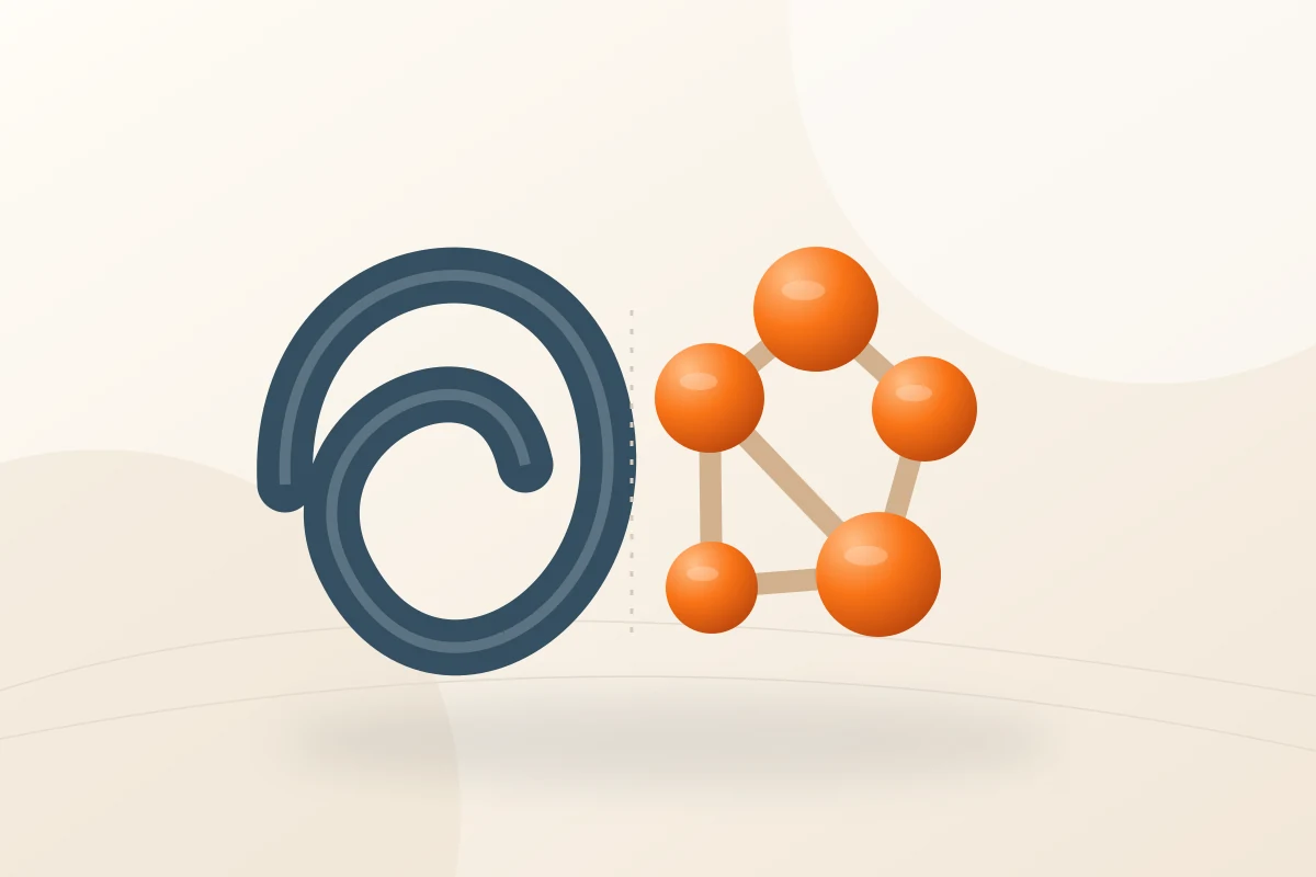 Abstract scientific illustration of layered serum proteins and laboratory analysis in cream, deep slate and orange, with no embedded text